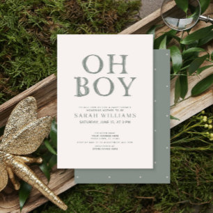 Convites Chá de fraldas Mínimo de Pontos Verdes Bonitos