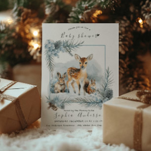 Convites Chá de fraldas Moderno de Animais Cachorros de inv