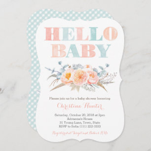 Convites Chá de fraldas Neutro de Portas da Casa da Moeda d