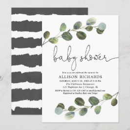 Convites Chá de fraldas neutro do género das hortaliças,