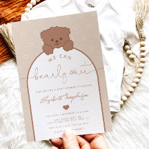 Chá de fraldas Neutro do Urso Mínimo Moderno do Te