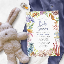 Convites Chá de fraldas oceânico