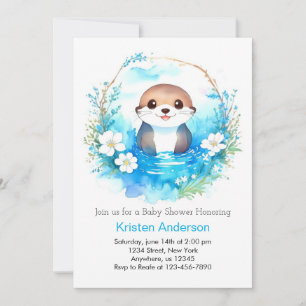 Convites Chá de fraldas Otter Dreamscape Wonderland Boy