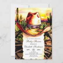 Chá de fraldas Pastel Little Western Cowboy