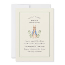Chá de fraldas Peter Rabbit Sage Green Vintage