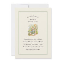 Chá de fraldas Peter Rabbit Sage Green Vintage