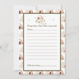 Convites Chá de fraldas Pinguins de inverno