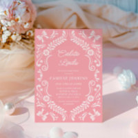 Chá de fraldas Pink Papel Picado Mexicano