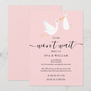 Convites Chá de fraldas, placa de cancelamento de borrifag