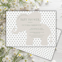 Chá de fraldas Polkadot Verde de Elefante Bonito