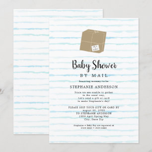 Convites Chá de fraldas por correio