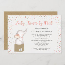 Convites Chá de fraldas por e-mail com caixa de envio