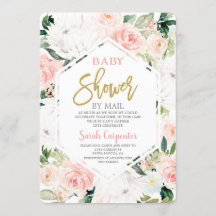 Chá de fraldas por garota de correio