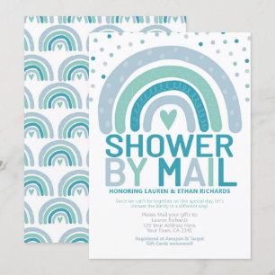 Convites Chá de fraldas por Mail Rainbow