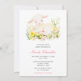 Convites Chá de fraldas primavera