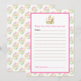 Convites Chá de fraldas primavera