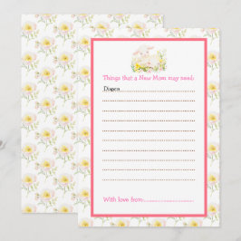 Convites Chá de fraldas primavera