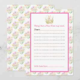 Convites Chá de fraldas primavera