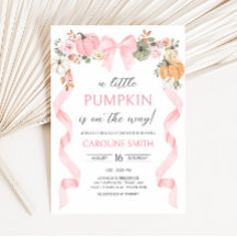 Chá de fraldas Pumpkin do Arco rosa