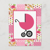 Chá de fraldas Rapariga - Patchwork Girly