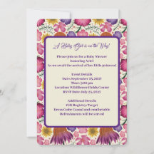 Chá de fraldas Rosa de Flor Selvagem Encharcado