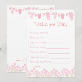 Convites Chá de fraldas Rosa Quer Jogo Para Bebê