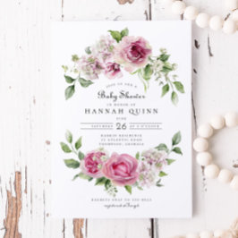 Convites Chá de fraldas Rosa Rosa Rosa Rosa Rosa Rosa, Hydr