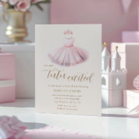 Chá de fraldas Rosa Tutu Ballerina
