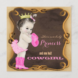 Convites Chá de fraldas Rustic Cowgirl
