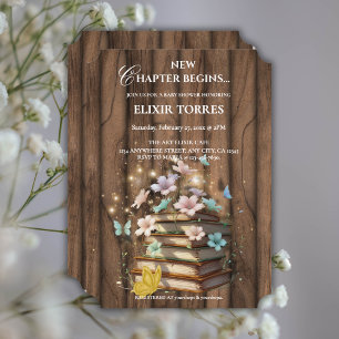 Convites Chá de fraldas Rustic Magybooks