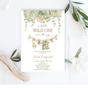 Convites Chá de fraldas Safari