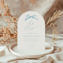 Chá de fraldas Simples de Arcos Azul