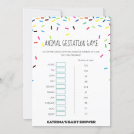 Convites Chá de fraldas Sprinkle - Nome editável, 5x7