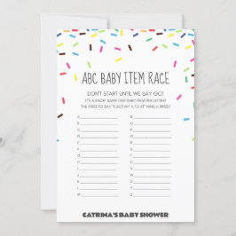 Convites Chá de fraldas Sprinkle - Nome editável, 5x7