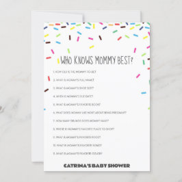 Convites Chá de fraldas Sprinkle - Nome editável, 5x7