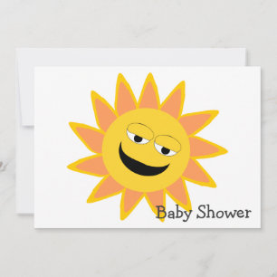 Convites Chá de fraldas Sunshine