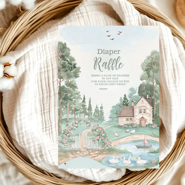 Convites Chá de fraldas Swan Princess (Criador carregado)