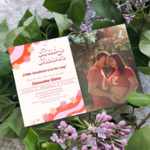 Chá de fraldas Sweetheart do Namorados Groovy Retr