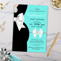Chá de fraldas Tema da Tiffany do Grelha Azul Eleg