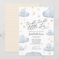 Chá de fraldas Twinkle Little Star Yellow Strips