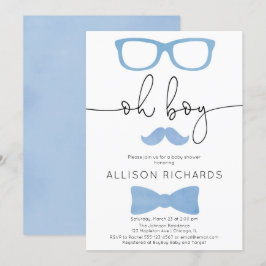 Convites Chá de fraldas, um homenzinho está a caminho