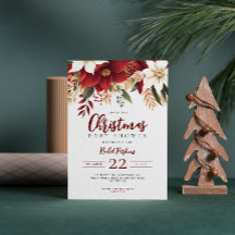 Chá de fraldas Unisex do Pinecone Berries de Natal