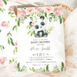 Convites Chá de fraldas verde-verde-rosa-branca<br><div class="desc">Personalize este belo convite do chá de fraldas Panda com sua própria redação fácil e rapidamente,  basta pressionar o botão personalizá-lo para reorganizar e formatar o estilo e a colocação do texto. Itens correspondentes disponíveis no repositório! (c) O feliz Cat Studio.</div>