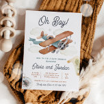 Convites Chá de fraldas Viagem de Garoto de Avião Vintage<br><div class="desc">Convite para Chá de fraldas de Viagem de avião de Vintage Todos os designs são © PIXEL PERFECTION PARTY LTD</div>