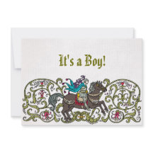 Chá de fraldas Vintage Knight