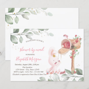 Convites Chá de fraldas Virtual Baby Rabbit