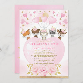 Convites Chá de fraldas Virtual de Dias de os namorados do 