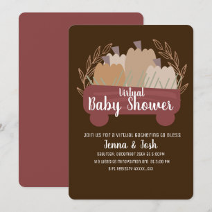 Convites Chá de fraldas Virtual do Vagão de Separação d