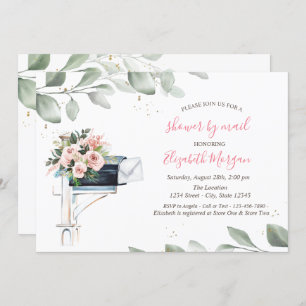 Convites Chá de fraldas Virtual Folha de Árvore de Caixa de