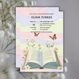 Convites Chá de fraldas Whimsical Storybook